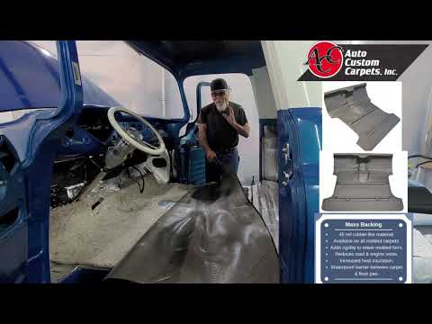 1955 chevy truck, auto custom carpets mass backing (ACC)
