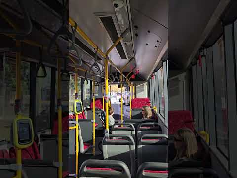 Pressing stop button on Sunbury Bus Service 106