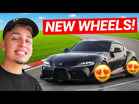 NEW WHEELS FOR MY TOYOTA SUPRA!!!