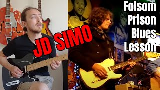 JD Simo Country &amp; Blues Guitar Lesson (Folsom Prison Blues w/ the Don Kelley Band)