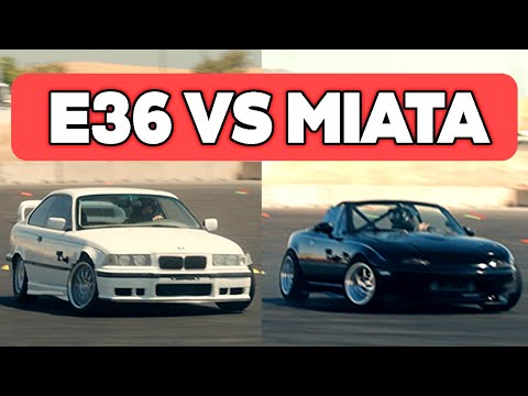 $5000 E36 vs Miata - Time Attack + Drift Challenge