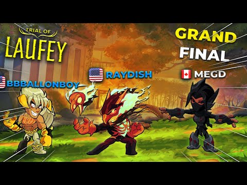 The NA GRAND FINAL, Raydish vs BBBallonBoy - MegD FULL Reaction! | Brawlhalla Trial of Laufey