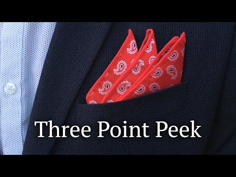 Three Point Peek - How to Fold a Pocket Square