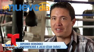 ¡Así se preparó para interpretará a Julio César Chávez! | Un Nuevo Día | Telemundo