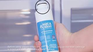 AquaCrest DA29-00020B Refrigerator Water Filter Installation Video