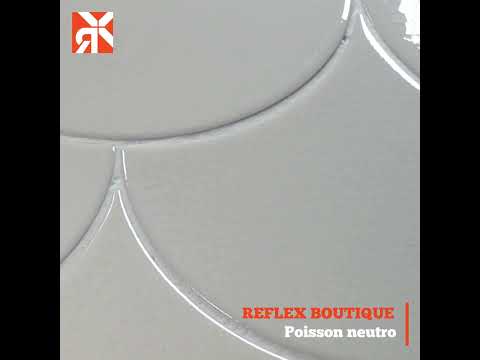Carrelage mur écaille de poisson neutro