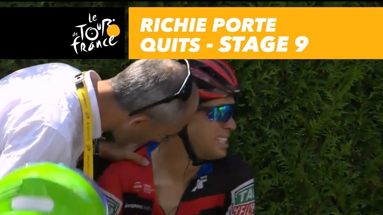 Crash in the peloton, Richie Porte quits - Stage 9 - Tour de France 2018 - YouTube