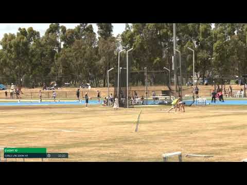 Girls U16 200m Heat 1: 2025/26 State Combined Event Championships