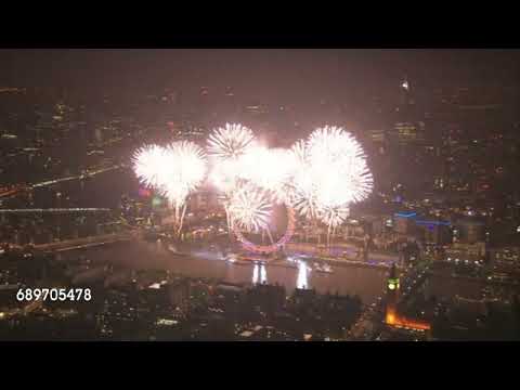 London New Year's Fireworks 2015 Full HD Soundtrack