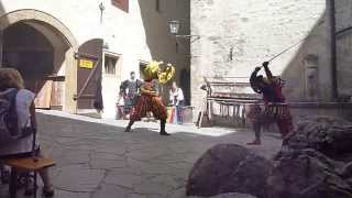 preview picture of video 'Re-enactment in Burg Mauterndorf Castle, Austria, on 4th of August 2013 (1)'