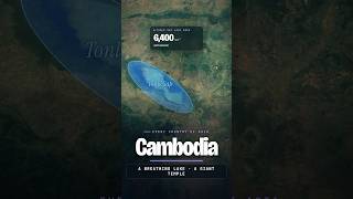 Cambodia Explained on a 3D Map 🇰🇭 | Every Country of Asia #22 #shorts