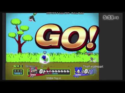 KOFGCC Doha 5.6.2015 - TheFinalHeart (Sonic) vs. Demna (Shiek) - Losers Final - SSB4