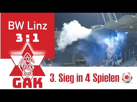 GAK ⚽️ BW Linz - a well-deserved victory and a fantastic atmosphere 🔴⚪