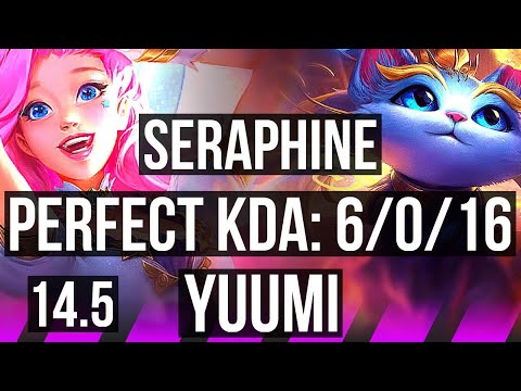 SERAPHINE & Senna vs YUUMI & Zeri (SUP) | 6/0/16, Dominating | EUW Master | 14.5