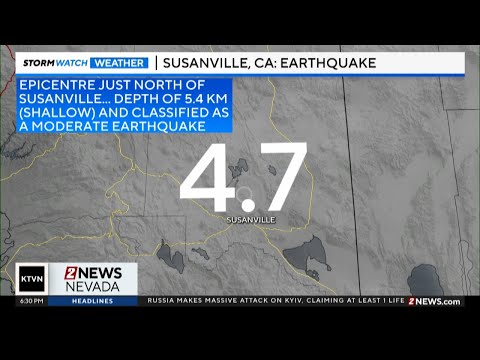 Magnitude 4.7 earthquake hits near Susanville California