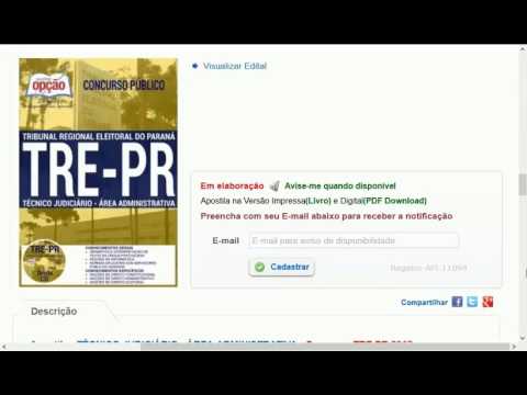 TRE PR PARANÁ CONCURSO PÚBLICO 2017 MATERIAL GRATUITO GRUPO APOIO EDITAL APOSTILA