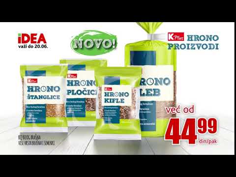 IDEA | Novo u ponudi: K plus hrono proizvodi do 20.06.2018.