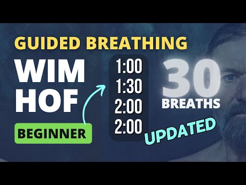 Guided Breathing - Wim Hof 4 Rounds Beginner 30 Breaths NEW & UPGRADED
