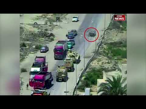 Egypt Army crushes suicide bombers' car before it explodes