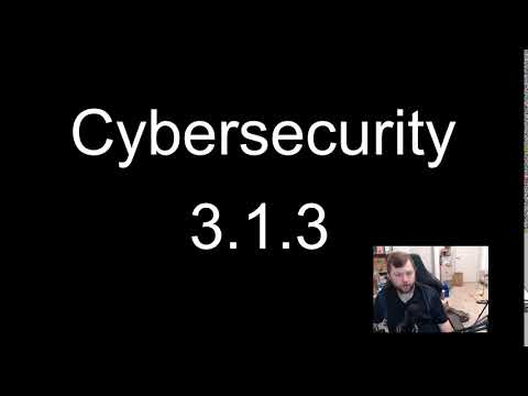Cybersecurity 3.1.3
