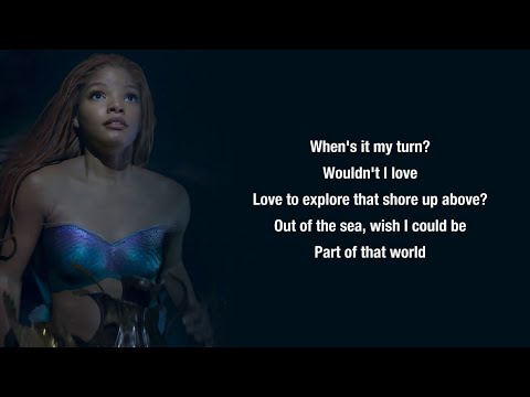 Halle Bailey - Part Of Your World - Lyrics (The Little Mermaid)