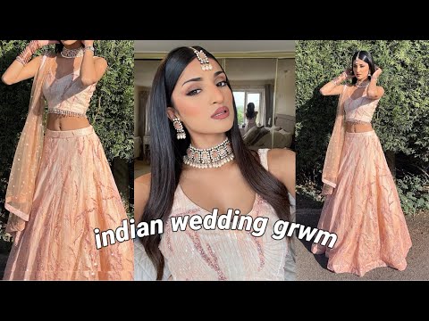 indian wedding get ready with me: hair, makeup &...