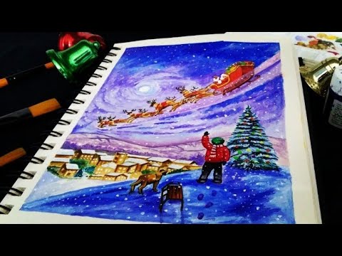 Santa Claus Painting l Step by Step Acrylic Painting Tutorial l Christmas Special Painting