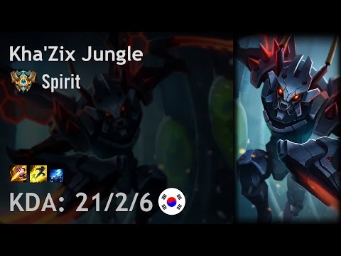 Kha'Zix Jungle vs Rengar - Spirit - KR Challenger Patch 7.4