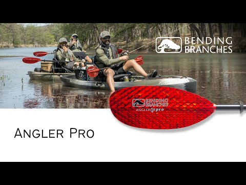 Bending Branches Angler Pro Fiberglass Straight Shaft 2-Piece Kayak Paddle video poster