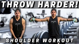 SHOULDER WORKOUT For Baseball Players To Increase Arm Strength And THROW HARDER!