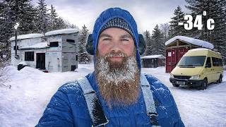 Surviving -34°C on Our Tiny Home Homestead | Winter Reality