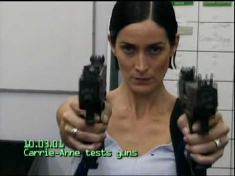 Carrie-Anne Moss: Gun Test