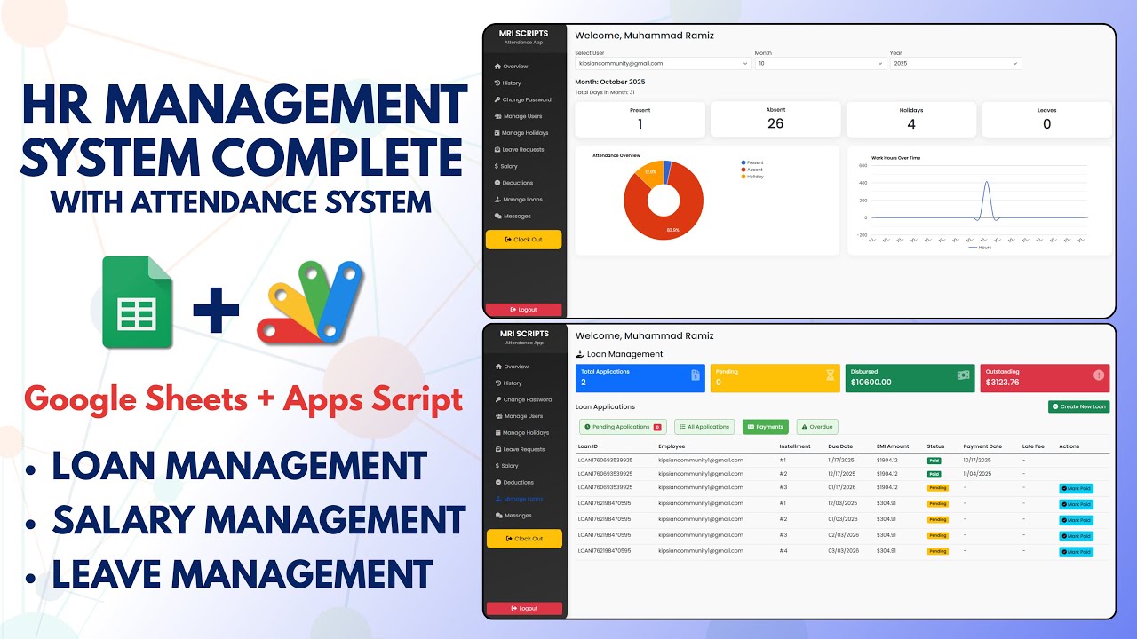 How to Build Complete HR System with Google Apps Script - Attendance, Payroll & Dashboard | E10