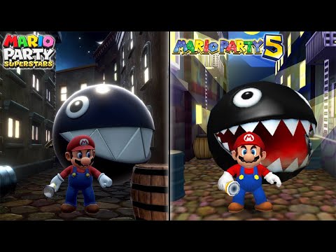 Mario Party Superstars Vs Mario Party 5 - All Minigames Comparison (Original Vs Remake)