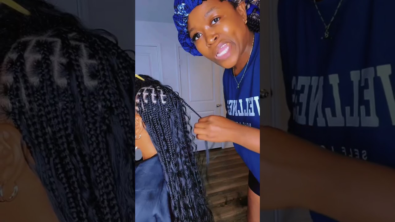 Braid w me! I love the finish look🤩💯 #oqhair #braids #braidedhairstyles #bohobraids