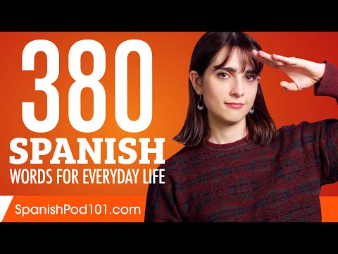 380 Spanish Words for Everyday Life - Basic Vocabulary #19