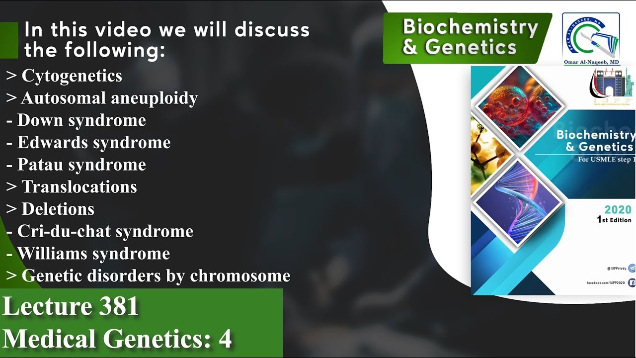 Down syndrome | Edwards syndrome | Patau syndrome | Cri-du-chat syndrome | Williams syndrome