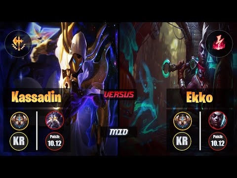 Challenger KASSADIN [Conqueror] (Mid) VS  EKKO - Challenger KR Patch 10.12