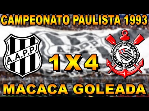 Ponte Preta 1 x 4 Corinthians Campeonato Paulista 1993 Jogo Completo