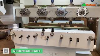 Máy CNC 4 Trục 16 Dao Chế Mặt Bàn Phẳng WM-4x4CNC