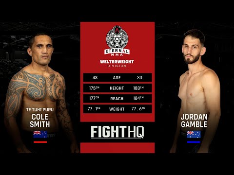 Eternal MMA 91 : Cole Smith VS Jordon Gamble | FULL FIGHT