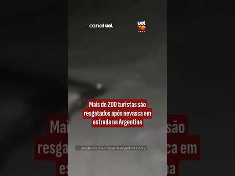 Mais de 200 turistas são resgatados após nevasca em estrada na Argentina