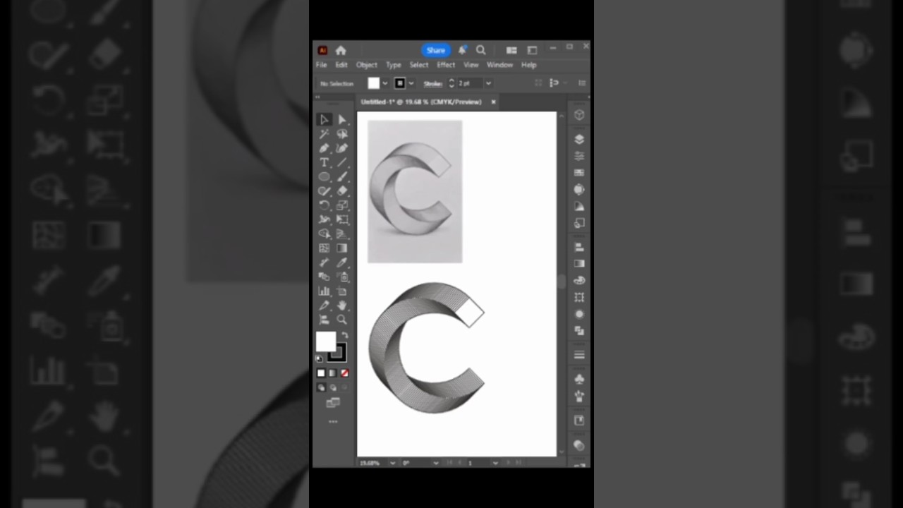 Create Abstract Shapes in Adobe Illustrator #illustratortips #abstractdesign