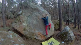 Video thumbnail of La Douceur, 4a. Fontainebleau