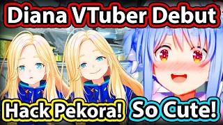 Diana VTuber Model Is Too Cute For Pekora To Handle 【Hololive】