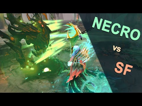 10 Min 5k Networth Without Leaving Lane - Necro vs Very Sad Shadow Friend | Raw Gameplay | Dota 2