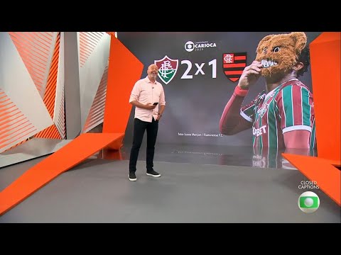 Globo Esporte RJ - Fluminense vence o Flamengo, lidera o grupo no Carioca e complica o rival