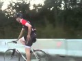 Little Cadel Evans Celebrates With 2 Bici