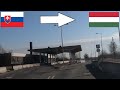 Slovakia Hungary Crossing The Border By Car