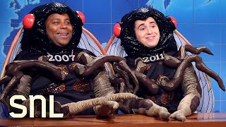 Weekend Update: Two Cicadas on the Largest Cicada Emergence - SNL